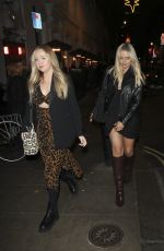 EMILY ATACK Out for Dinner at Soho Townhouse in London 11/19/2021