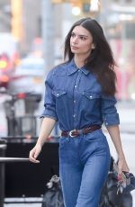 EMILY RATAJKOWSKI in Double Denim Out in New York 11/08/2021