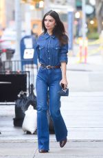 EMILY RATAJKOWSKI in Double Denim Out in New York 11/08/2021