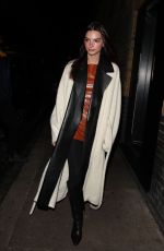 EMILY RATAJKOWSKI Out Dinner in London 11/30/2021