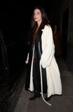 EMILY RATAJKOWSKI Out Dinner in London 11/30/2021