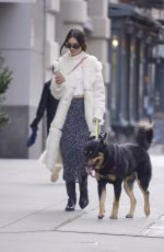 EMILY RATAJKOWSKI Out with Her Dog in New York 11/17/2021