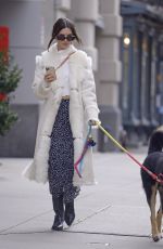 EMILY RATAJKOWSKI Out with Her Dog in New York 11/17/2021