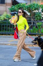 EMILY RATAJKOWSKI Out with Her Dog Shopping for Fresh Flowers in New York 11/18/2021