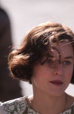 EMMA CORRIN on the Set of Lady Chatterley