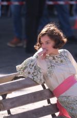 EMMA CORRIN on the Set of Lady Chatterley