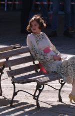 EMMA CORRIN on the Set of Lady Chatterley