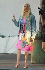 ERIKA JAYNE and DORIT KEMSLEY on the Set of The Real Housewives of Beverly Hills at Jolie Bistro & Bar in Bel Air 11/11/2001