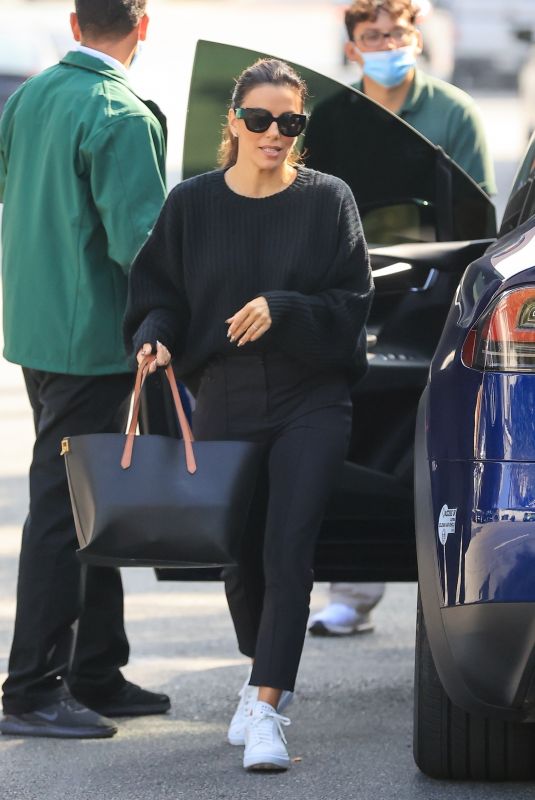EVA LONGORIA Out for Lunch Date at the San Vicente Bungalows in Los Angeles 11/08/2021