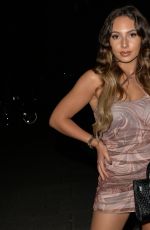 EVA ZAPICO Out for Dinner at MKNY HSE in London 11/11/2021