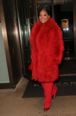 GABRIELLE UNION All in Red Arrives at Chiltern Firehouse in London 11/27/2021