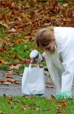 GERI HALLIWELL Out with Her Dog in London 11/13/2021