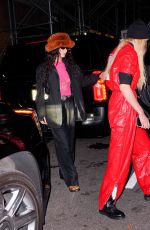 GIGI and BELLA HADID Out in New York 11/22/2021