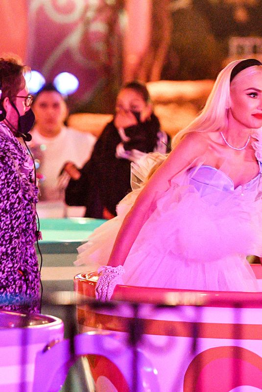 GWEN STEFANI as Alice In Wonderland at a Special Performance at Disneyland’s Famous Teacups 11/18/2021