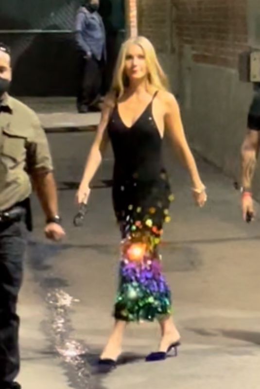 GWYNETH PALTROW Leaves Jimmy Kimmel Live! in Hollywood 11/08/2021