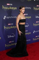 HAILEE STEINFELD at Hawkeye Premiere in Los Angeles 11/17/2021
