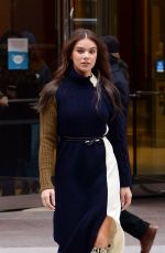 HAILEE STEINFELD Leaves a Radio Station in New York 11/22/2021
