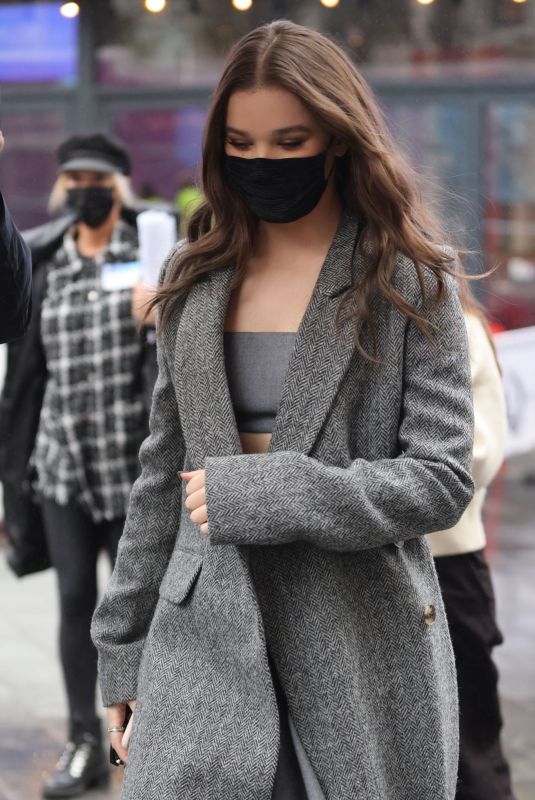 HAILEE STEINFELD Leaves Global Radio Studios in London 11/10/2021