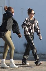 HAILEY BIEBER and JUSTINE SKYE Out Shopping in West Hollywood 11/02/2021