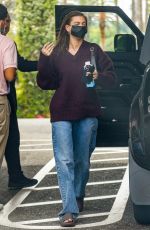 HAILEY BIEBER Arrives at Beverly Hills Hotel 11/01/2021