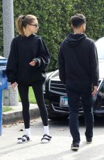 HAILEY BIEBER Leaves Pilates Class in West Hollywod 11/18/2021