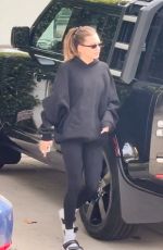 HAILEY BIEBER Leaves Pilates Class in West Hollywod 11/18/2021