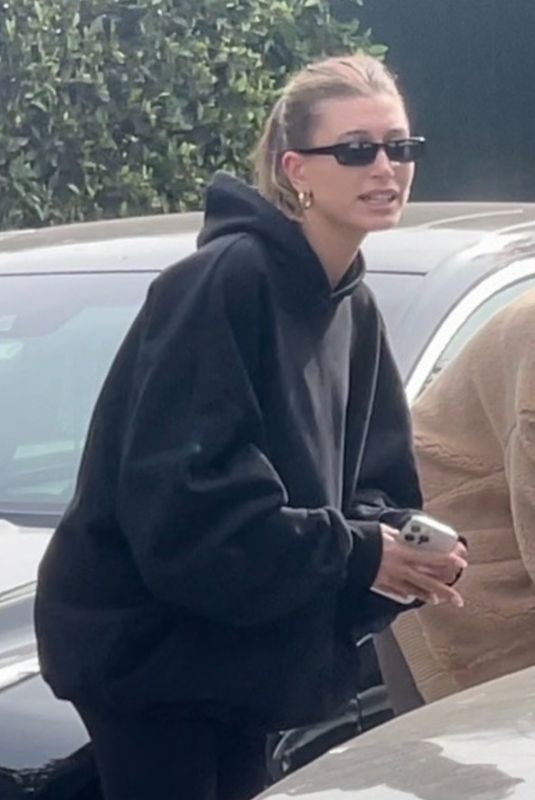 HAILEY BIEBER Leaves Pilates Class in West Hollywod 11/18/2021