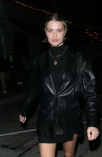 HAILEY CLAUSON Out for Dinner at Craig