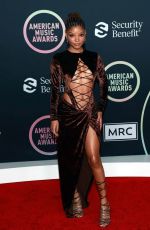HALLE BAILEY at American Music Awards 2021 in Los Angeles 11/21/2021