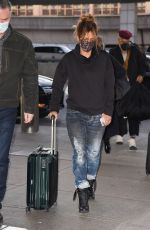 HALLE BERRY Arrives at JFK Airport in New York 11/24/2021