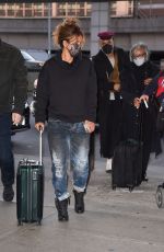 HALLE BERRY Arrives at JFK Airport in New York 11/24/2021