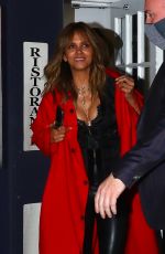 HALLE BERRY Out for Dinner at Scalinatella Restaurant in New York 11/05/2021