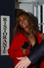 HALLE BERRY Out for Dinner at Scalinatella Restaurant in New York 11/05/2021