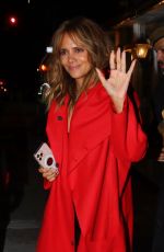 HALLE BERRY Out for Dinner at Scalinatella Restaurant in New York 11/05/2021