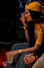 HALSEY and Alev Aydin at Houston Rockets vs LA Lakers Game 10/31/2021