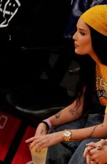 HALSEY and Alev Aydin at Houston Rockets vs LA Lakers Game 10/31/2021