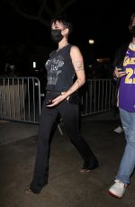 HALSEY Arrives at LA Lakers Game at the Staples Center in Los Angeles 11/28/2021