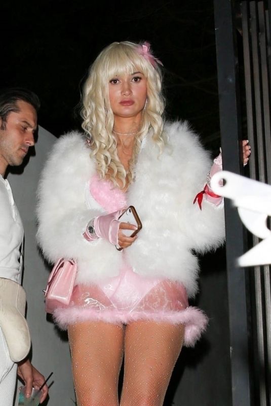 HAYLEY HASSELHOFF at a Halloween Party in Los Angeles 10/30/2021