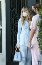 HEIDI KLUM and Tom Kaulitz Out for Furniture Shopping in Los Angeles 11/24/2021
