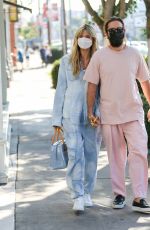 HEIDI KLUM and Tom Kaulitz Out for Furniture Shopping in Los Angeles 11/24/2021