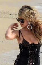 HEIDI KLUM at a Photoshoot on the Beach in Mykonos Island 11/11/2021