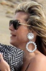 HEIDI KLUM at a Photoshoot on the Beach in Mykonos Island 11/11/2021