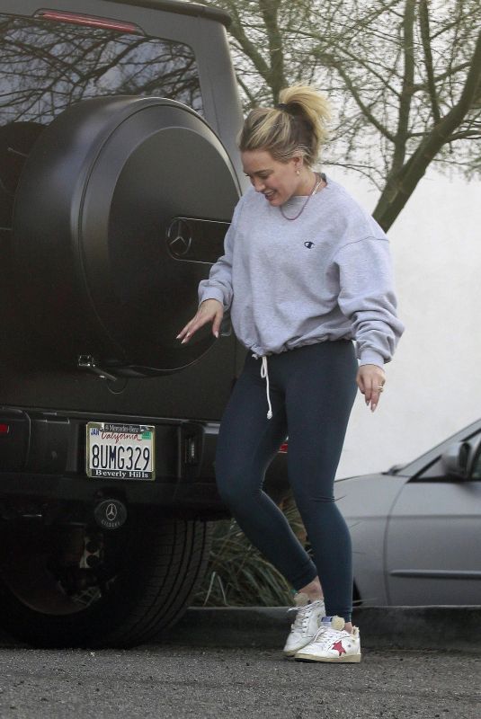 HILARY DUFF Out and About in Los Angeles 11/26/2021
