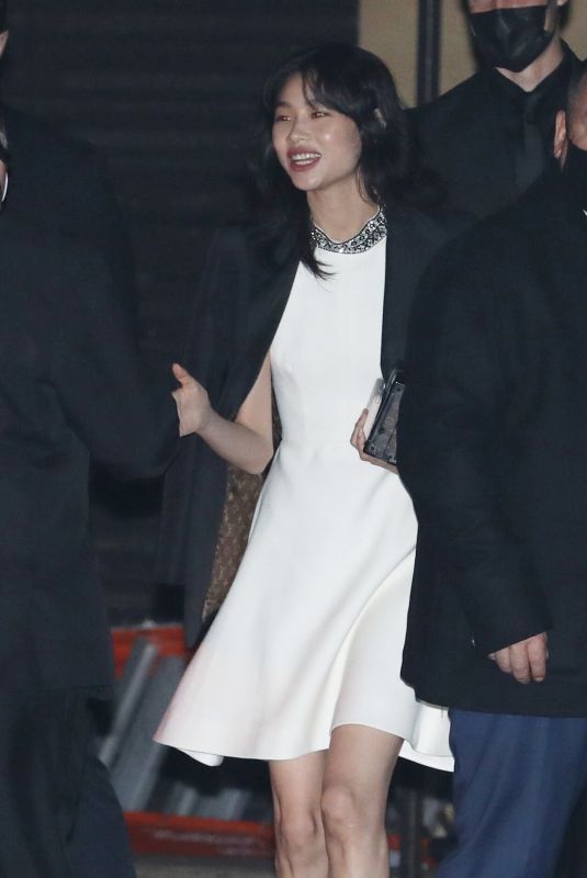 HOYEON JUNG Leaves Louis Vuitton Evening in Malibu 11/19/2021