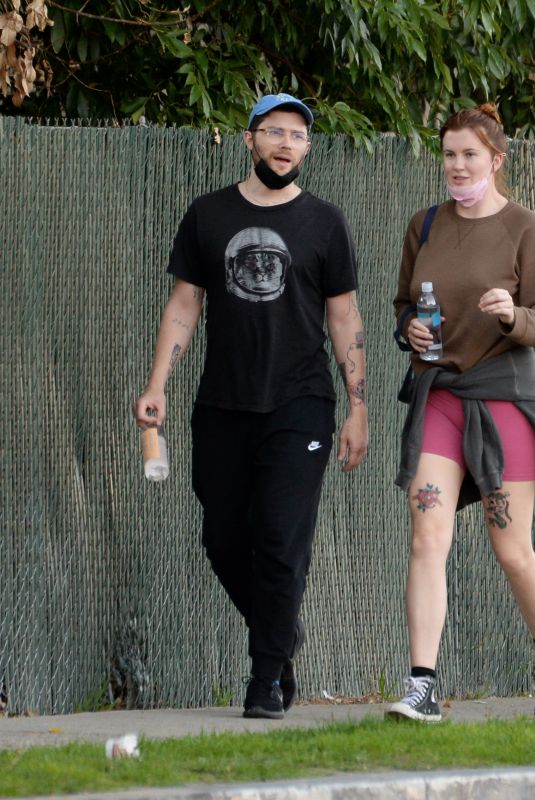 IRELAND BALDWIN and RAC Out in Los Angeles 11/15/2021
