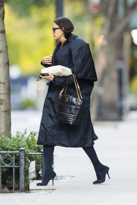 IRINA SHAYK Heading for Thanksgiving Dinner in New York 11/25/2021