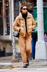 IRINA SHAYK Out and About in New York 11/26/2021