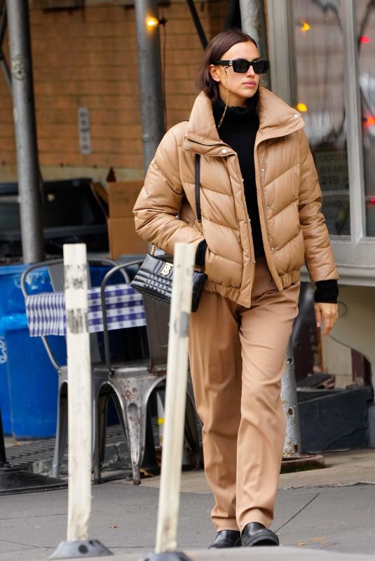 IRINA SHAYK Out and About in New York 11/26/2021