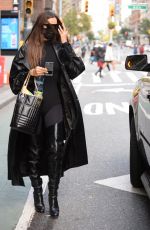 IRINA SHAYK Out on Halloween in New York 10/31/2021