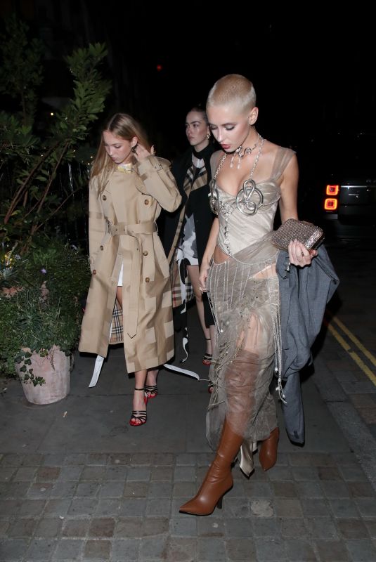 IRIS LAW and LILA GRACE MOSS Arrives at Fashion Awards Afterparty at Chiltern Firehouse in London 11/29/2021
